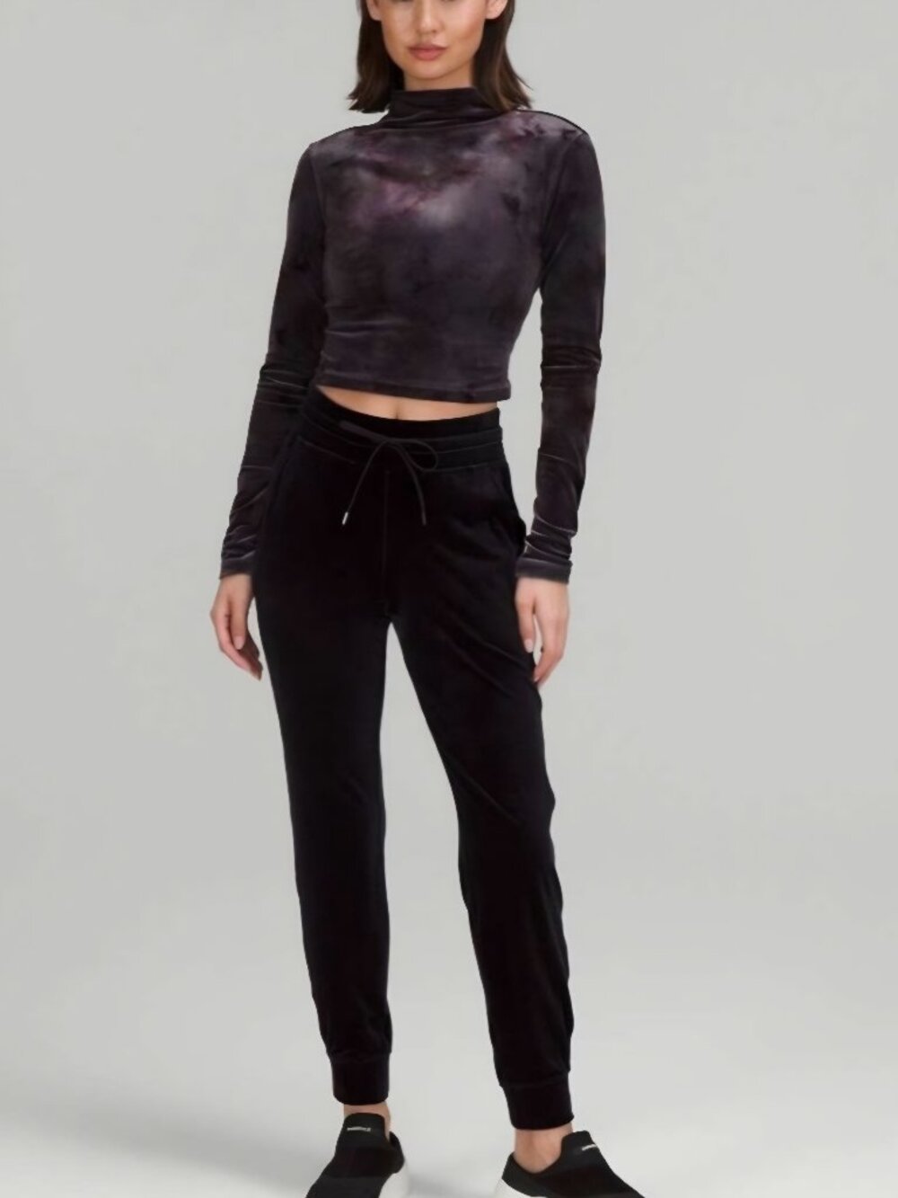 Lululemon All Aligned Mockneck Long Sleeve Shirt Crushed Velvet NWOT Size 4